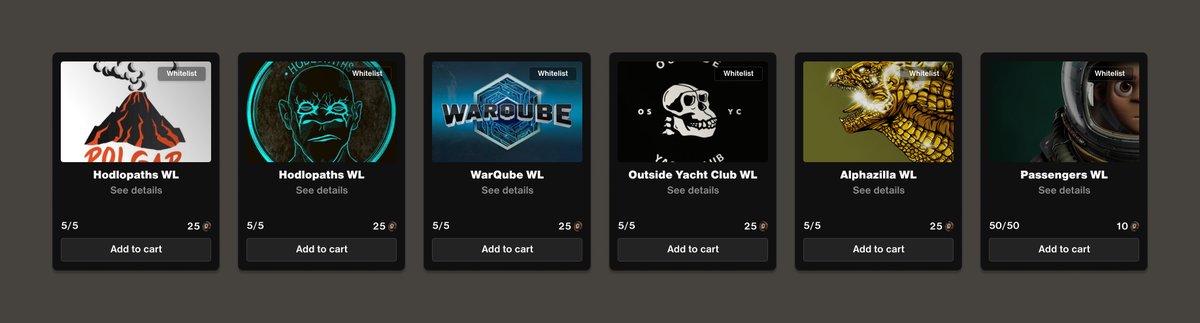 DAPE: Reborn (@dapenft) on Twitter photo DAPE MARKETPLACE UPDATE IS NOW LIVE 🎉🧡
Items added:
- 10 DAPE NFTs
- 1 <a href="/HAPEsocial/">I Iape®</a> NFT
- 2 <a href="/Yu_Gi_Yn/">¥u-Gi-¥n 遊戯苑</a> NFTs
- 1 <a href="/KaijuKingz/">KaijuKingz</a> NFT
- 10 1:1 Session with <a href="/polgar_eth/">Polgar</a>
- 50 <a href="/Passengers_NFT/">PASSENGERS</a> WL
- 5 @Alphazillanft WL
And much more..
Check it out!
dapemarketplace.com
STAY DAPE DAPE MARKETPLACE UPDATE IS NOW LIVE 🎉🧡
Items added:
- 10 DAPE NFTs
- 1 <a href="/HAPEsocial/">I Iape®</a> NFT
- 2 <a href="/Yu_Gi_Yn/">¥u-Gi-¥n 遊戯苑</a> NFTs
- 1 <a href="/KaijuKingz/">KaijuKingz</a> NFT
- 10 1:1 Session with <a href="/polgar_eth/">Polgar</a>
- 50 <a href="/Passengers_NFT/">PASSENGERS</a> WL
- 5 @Alphazillanft WL
And much more..
Check it out!
dapemarketplace.com
STAY DAPE