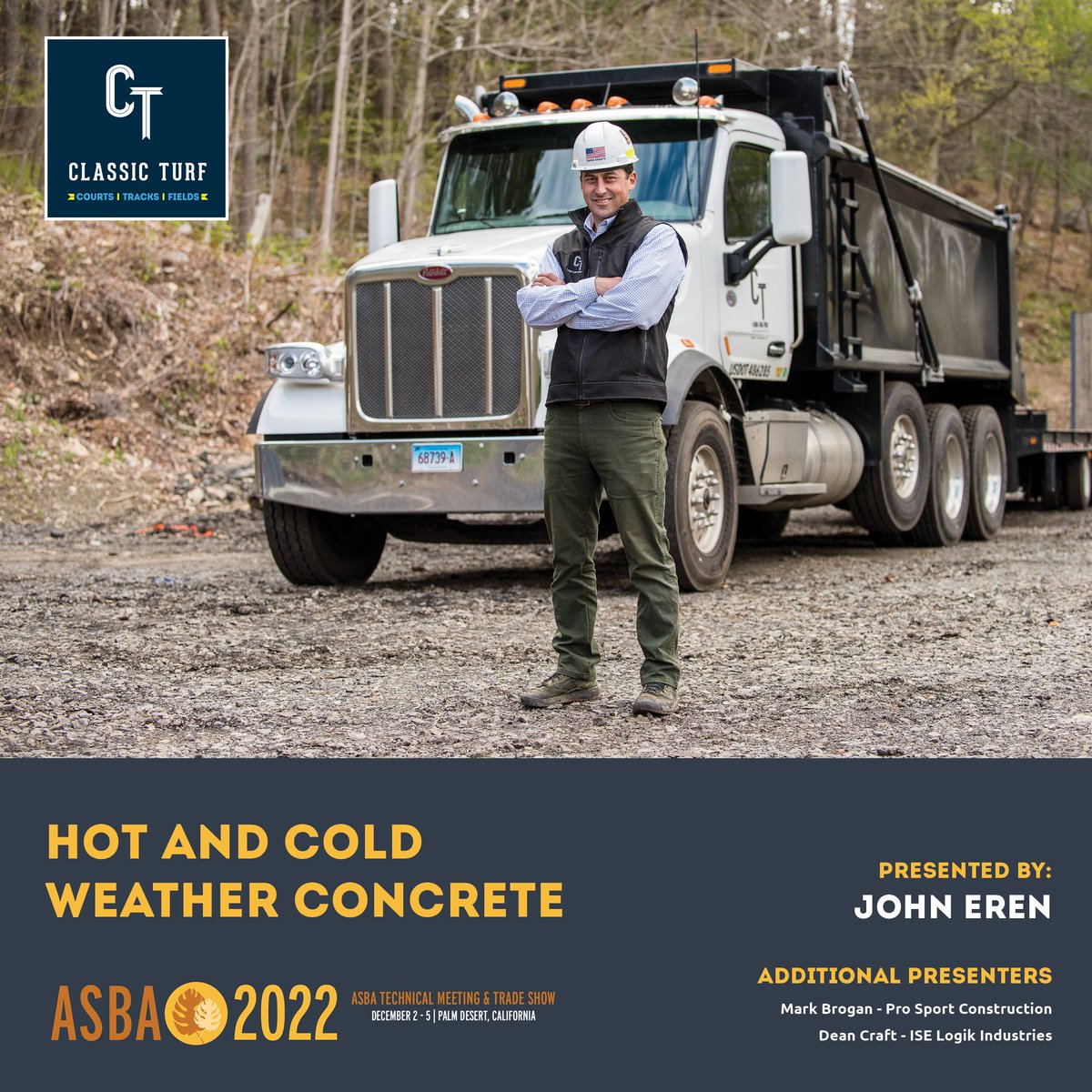 Classic Turf will be well represented at the upcoming American Sports Builders Association Technical Meeting &amp; Trade Show!

We're looking forward to a fun few days of networking with some of the best in the industry!

#ASBA2022 #ClassicTurf #SportsBuilders