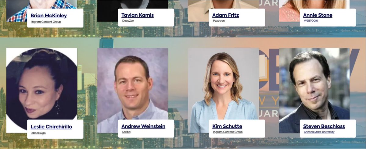 eBooks2go's tweet image. We're excited to announce that our very own Leslie Chirchirillo will be a speaker at #DigitalBookWorld! She'll be part of a star-studded group that includes Jane Friedman and Penguin's Lisa Lucas. View the full lineup here: ow.ly/WzWJ50LQc2U