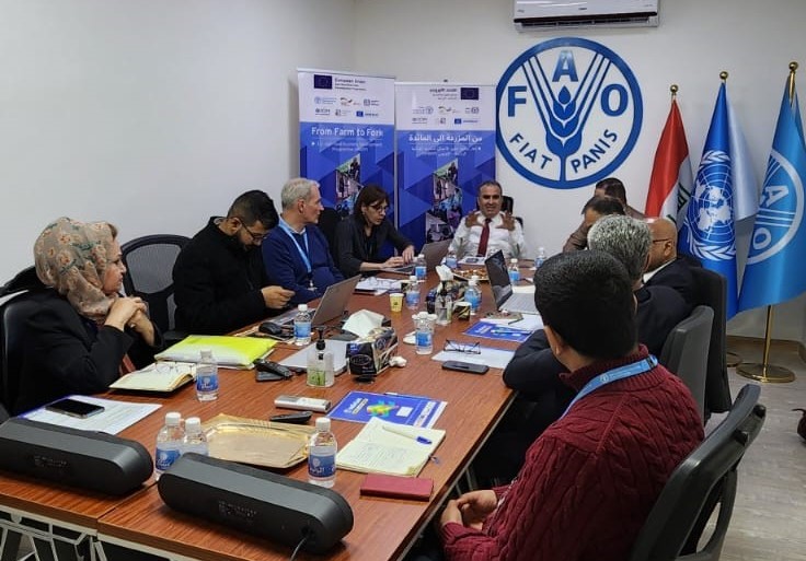 FAOIraq's tweet photo. During the meeting Dr. Salah ElHajjHassan reaffirmed @FAOIraq commitment in working closely with #Iraq MoA in devising strategy for #foodsecurity and stressed the pivotal role of all partners in implementing #NFSS aimed at achieving #foodsecurity https://t.co/PTnCVDzsyA