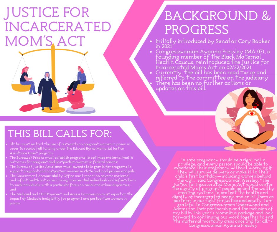 EyesonThelaw's tweet image. Remember to stay informed about pending legislation and most importantly VOTE! The Justice for Incarcerated Mom's Act is just one important piece of legislation that could further uphold the dignity of incarcerated women. Click the image for more information about this bill!