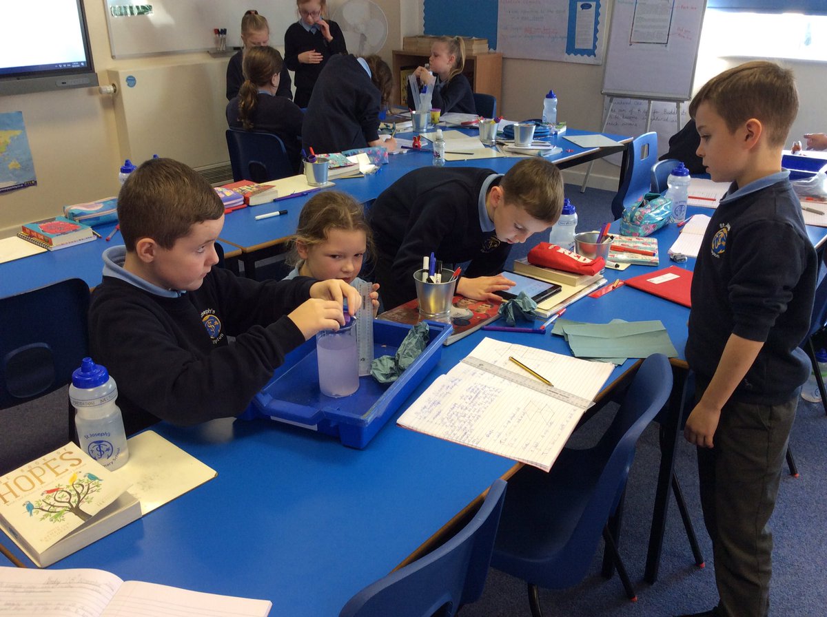 StJosephU's tweet photo. 5N have been investigating water resistance and how the shape of an object can affect the speed that it travels through water #SJUscience https://t.co/Tqr7F43I7c
