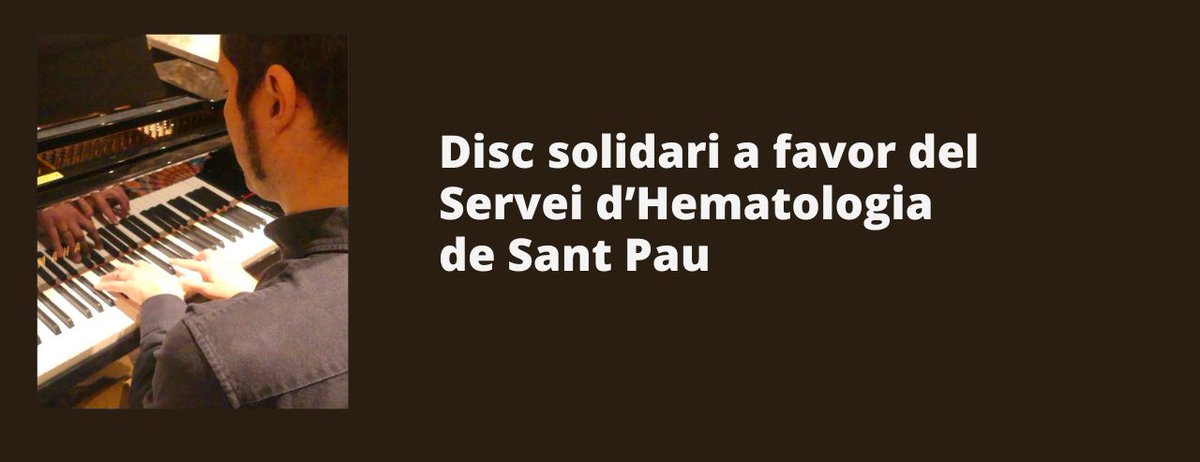 🎁 Esteu pensat en un regal solidari per aquest Nadal? 

El disc "Endavant Vida" recapta fons pel Servei d'Hematologia de #SantPau, i el podeu trobar a Disco 100 – carrer Escorial, 33 de #Barcelona.

🎶 Escolta'n un tast: open.spotify.com/artist/6n4MaaZ…