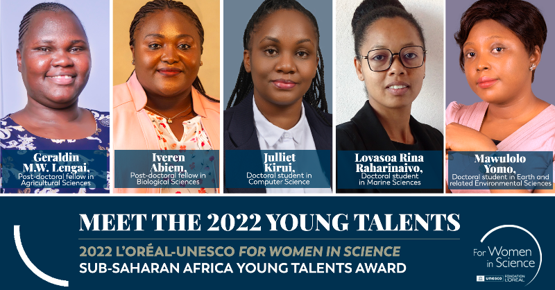FondationLOreal's tweet photo. Meet 20 women who, along with their work, represent a beacon of hope and ambition for many young African girls, their countries and the world 🌍

We're proud to shine a light on the 2022 @FondationLOreal-@UNESCO Sub-Saharan Africa Young Talents Awards 👏 #ForWomenInScience
