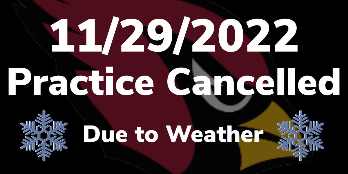 Practice today is cancelled! <a href="/CRCardinals/">CRHS Activities</a> <a href="/caseybeck_/">Casey Beck</a> <a href="/Aschmidt_/">Alex Schmidt</a> <a href="/ChristieChloee/">Chloe Christie</a> <a href="/glenn_persia/">Persia Glenn</a> <a href="/MaliaDean4/">Malia Dean</a> <a href="/BuermanK/">Kaylee Buerman</a>