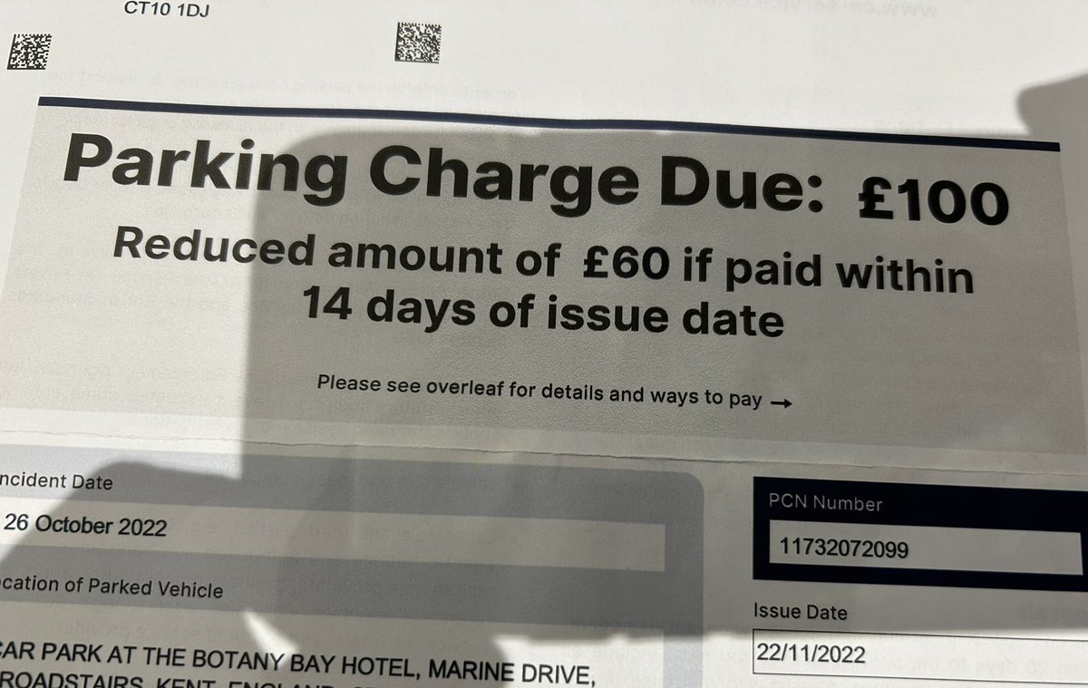 Parking fine from #ShepherdNeame for hire of a function room to host a funeral wake at one of their hotels. Happy to take your money but fail to communicate #leavethecarathome