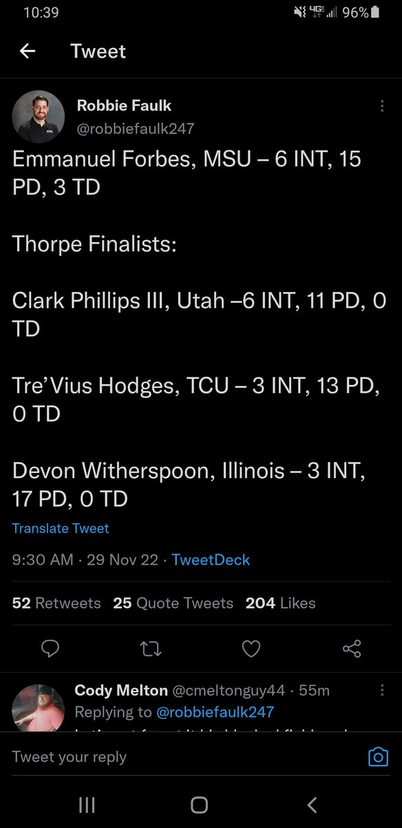 @jimthorpeaward @IlliniFootball @TCUFootball @Utah_Football @Paycom @ncfaa This is absurd and quite frankly a tragedy. Your 'award' just lost all credibility.