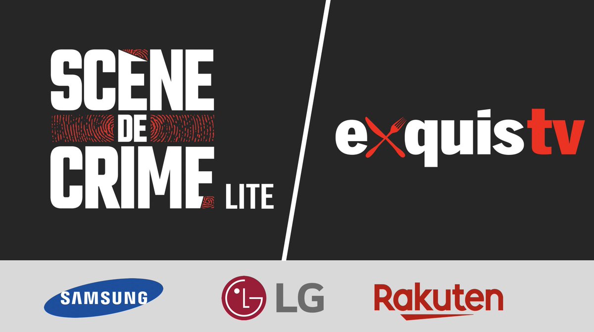 #Alchimie est fier de vous annoncer le lancement de deux nouvelles chaînes en #FAST #OTT (free ad-supported streaming television) sur les TV connectés #Samsung #LG et via #rakuten : Scène de Crime TV Lite et ExquisTV !