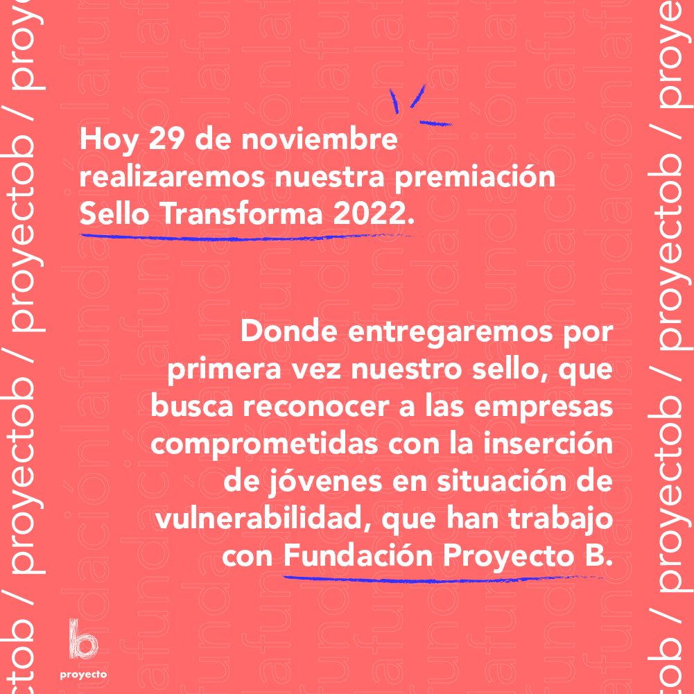 Fundación Proyecto B tweet media