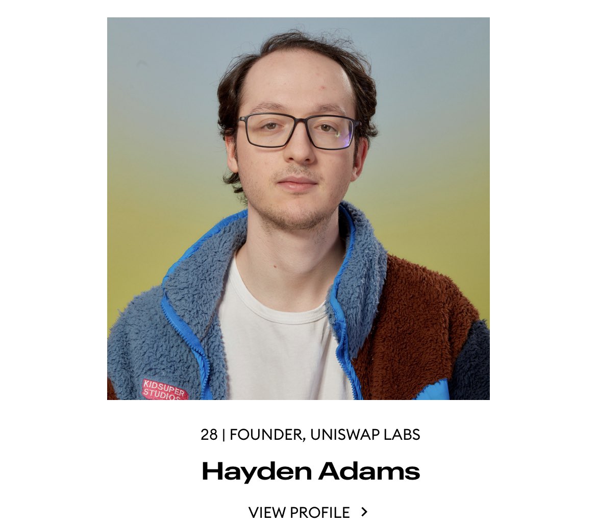 5) Hayden Adams of @Uniswap