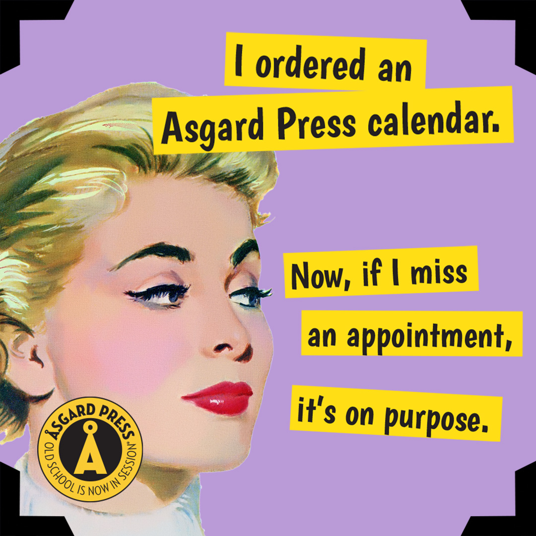 asgardpress's tweet photo. Keep track of your appointments, even if you're not going. #Calendars make great gifts! https://t.co/jWmX7ffAH6 https://t.co/8ep0th1BLR