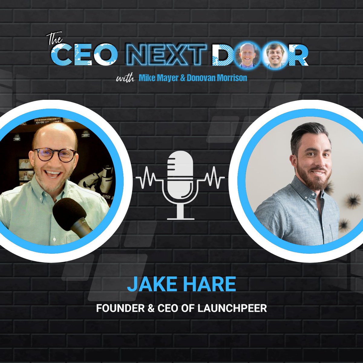 ➡️ Get ready for Episode 14 of The CEO Next Door!

The newest episode of the CEO Next Door Podcast will be available this Thursday, December 1st.

Our guest for this episode is <a href="/thejakehare/">Jake Hare</a>, Founder and CEO of @launchpeer.

#podcast #business #entrepreneur #businesspodcast #CEO