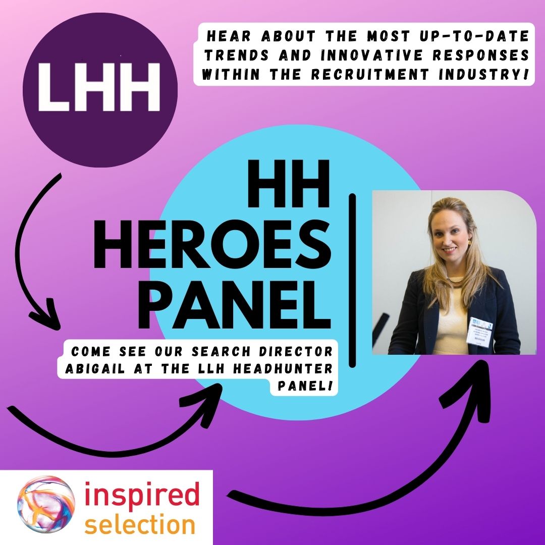 Exciting news! Tomorrow, our Search Director Abigail Barclay will be speaking on a panel hosted by @LHH_Global about market developments in senior leadership recruitment. To hear more, please get in touch with Abigail – a.barclay@inspiredselection.com  #leadership #panelevents
