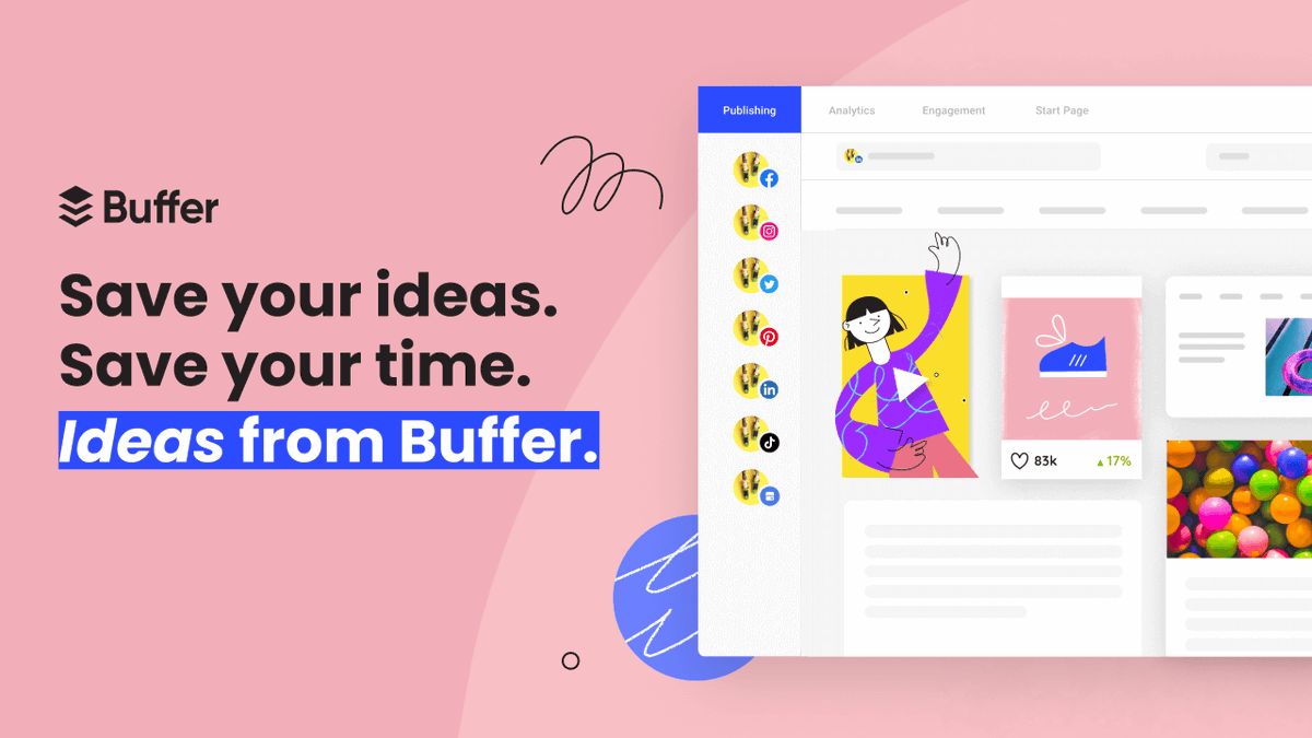joelgascoigne's tweet photo. Today we've launched Ideas for Buffer 🎉

It's really simple - save anything at all into a content inbox, so you can come back to it later and convert it into a social post. https://t.co/EYT8dZIdqS