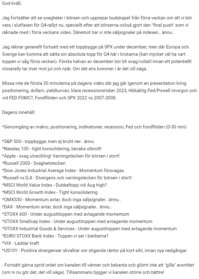 Ten_Bagger's tweet photo. 🔥▶️VECKANS VIDEO ÄR HÄR!◀️🔥

Varje vecka går jag igenom marknaderna på min youtubekanal Ten_Bagger.

Videon har rubriken "toppkänning och svagheter under huven" och det är precis det som jag ser i marknaden. Hela innehållet i bilden nedan.

https://t.co/0mY3Jl7Um9

RT = 👍🙏 https://t.co/nNNoC74Ocx