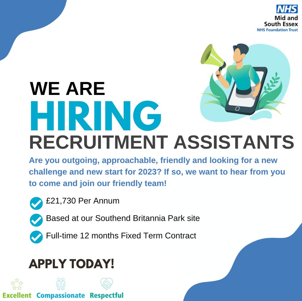 Mid and South Essex NHS Jobs tweet media