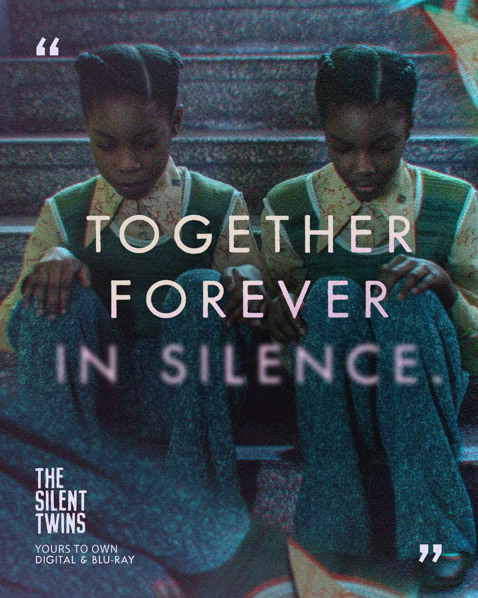 #TheSilentTwins, the story of real-life identical twins June and Jennifer Gibbons based on the book by Marjorie Wallace is yours to own on Digital and Blu-ray now. uni.pictures/TheSilentTwins