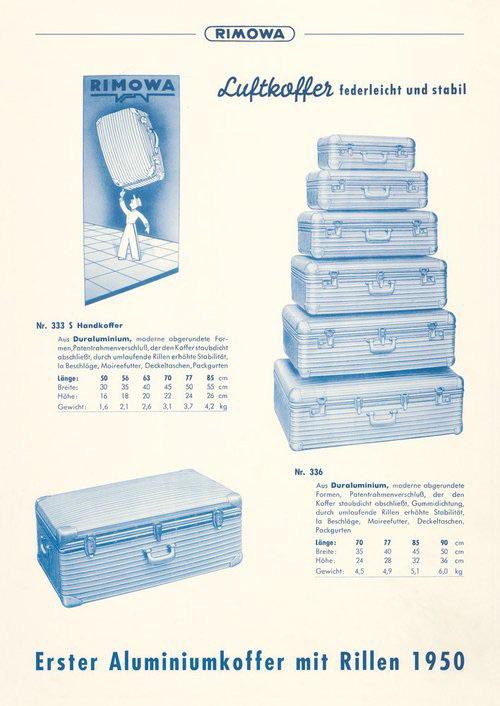 fffdocs's tweet image. Rimowa Ad (1950)