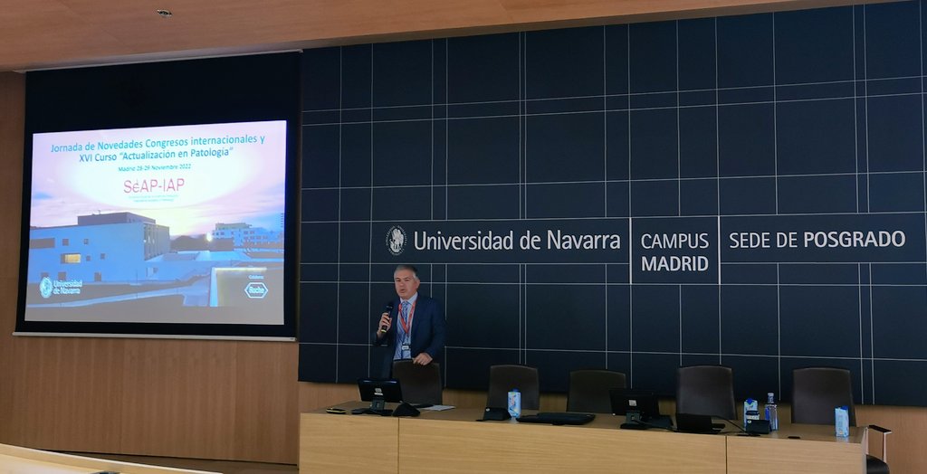 tdawidpath's tweet photo. Un gustazo haber podido asistir al #XVICursodeActualizaciónenPatología en la sede de @unav_exed. Ha sido como estar de nuevo en casa☺️ @alumni_unav. Muchas gracias a todos los ponentes!! https://t.co/5HbgtP57x9