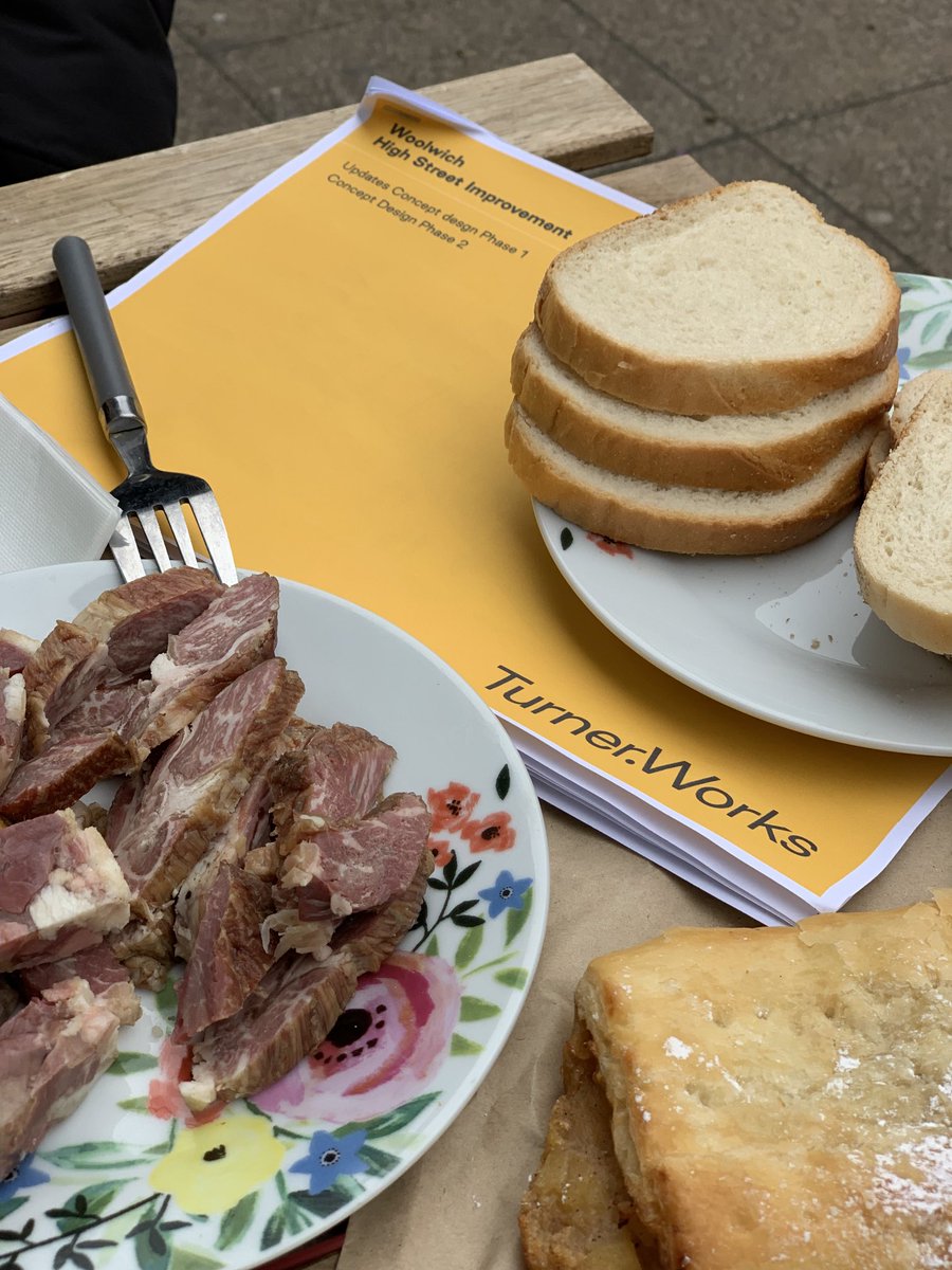 retailrevival's tweet photo. So nice of our client to provide samples of her food as we discussed her new shopfront in Woolwich with ⁦@Turner_Works⁩ - check out Ceasers for Romanian pastries and deli in Hare Street. https://t.co/ESMdpa6tkB