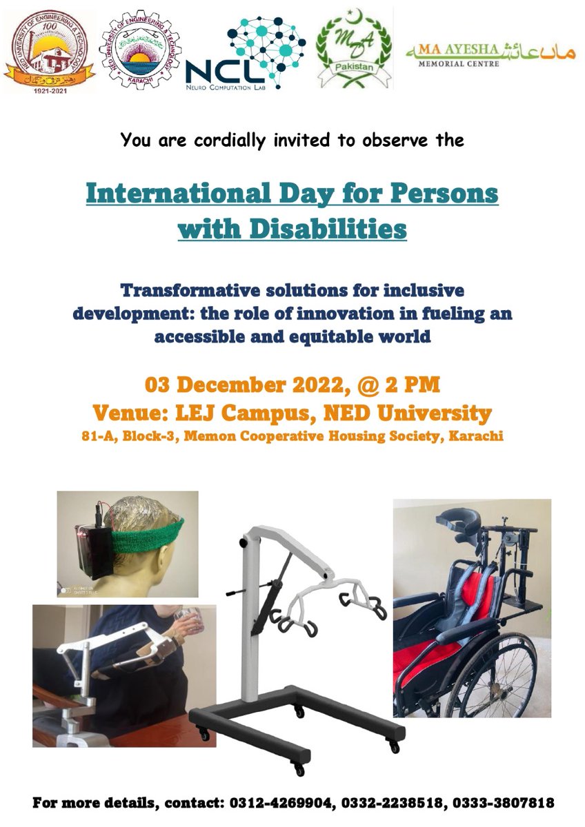 ma_umer786's tweet photo. An opportunity for clinicians, mental illness patients, wheelchair-bound patients, and their caregivers to meet with foreign and local experts, and experience assistive and wearable technologies for well-being, fall prevention, patient lifting, and arm support systems. https://t.co/xtJuIZbElv