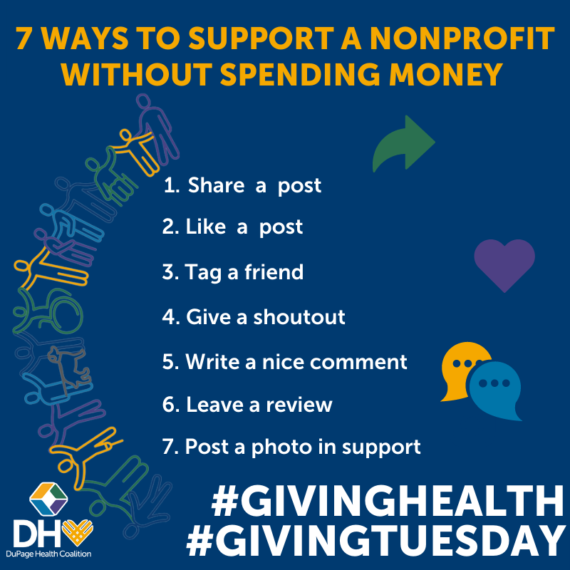 DHCoalition's tweet photo. Looking for non-monetary ways to join the #GivingTuesday movement today? Here are some great ideas! Everyone can be involved in #GivingHealth this year! https://t.co/FzmfJHxqhD