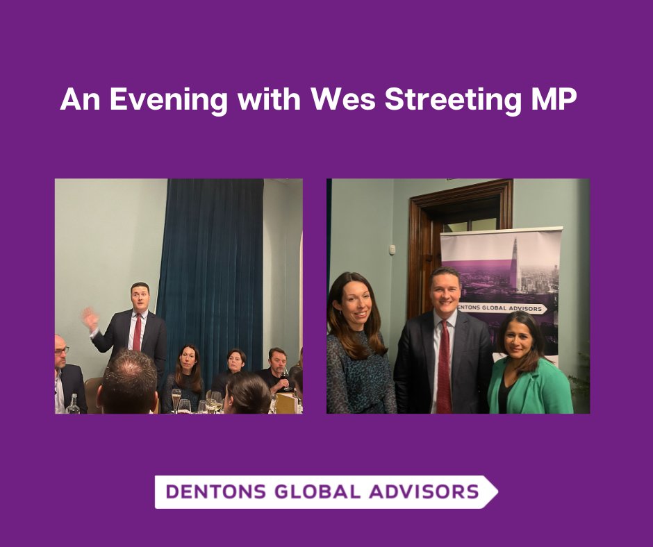 Last night we had the pleasure of hosting a private dinner with Shadow Secretary of State for Health and Social Care, <a href="/wesstreeting/">Wes Streeting</a>. We would like to thank Wes for an insightful evening.