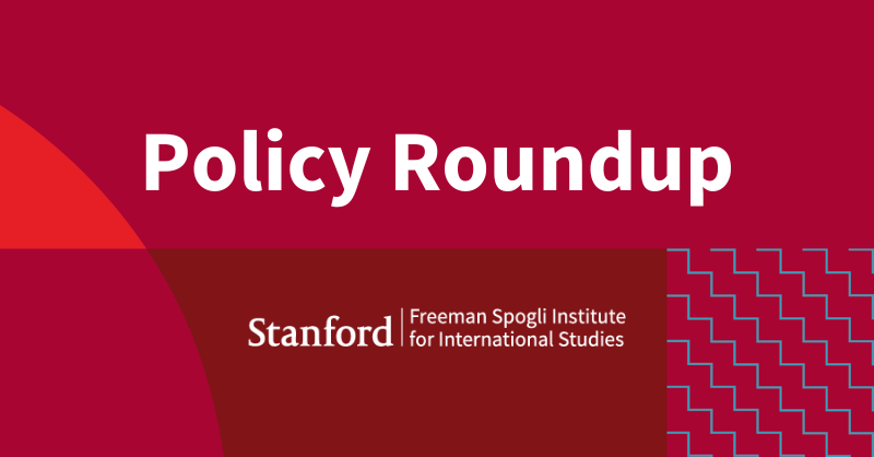 FSIStanford's tweet photo. Our latest #PolicyRoundup is out! Read analysis on post-Putin Russia, Elon Musk &amp; Twitter, the #MidtermElections, and more from our experts.

@McFaul | @Gottemoeller | @persily | @FukuyamaFrancis | @AnnaGBusse | @daphnehk | @MarietjeSchaake

📄 Read here: https://t.co/SuAt6ppC6Z https://t.co/UjnuDtYhqZ