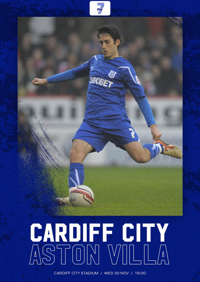 𝑴𝑨𝑻𝑪𝑯𝑫𝑨𝒀 
💙 <a href="/PW7foundation/">Peter Whittingham Foundation</a>
🆚 <a href="/AVFCOfficial/">Aston Villa</a>
🏟️ Cardiff City Stadium
🕖 7pm kick-off

Celebrating the life and career of an all-time #CardiffCity great 💙

#CityAsOne | #PW7Foundation