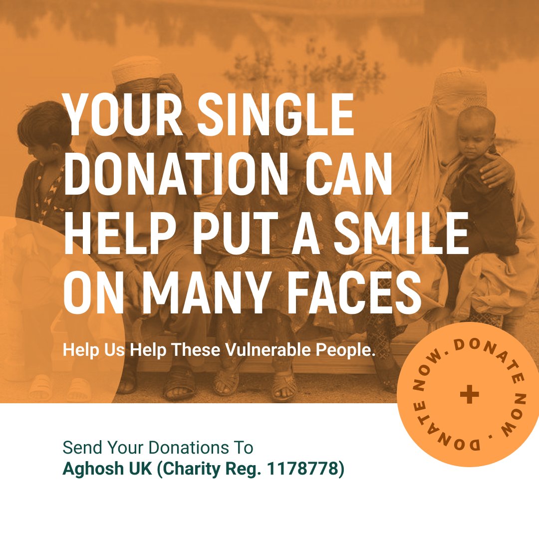 aghosh_uk's tweet photo. The floods have taken so much from so many people. They need help and every single contribution matters. Your donation can be the source of someone’s warm meal or comfortable sleep. 

#aghoshuk #alkhidmatfoundation #aghoshfloodrelief #floodrelief #pakistanfloods #pakfloods2022 https://t.co/0JiMJYwU0I