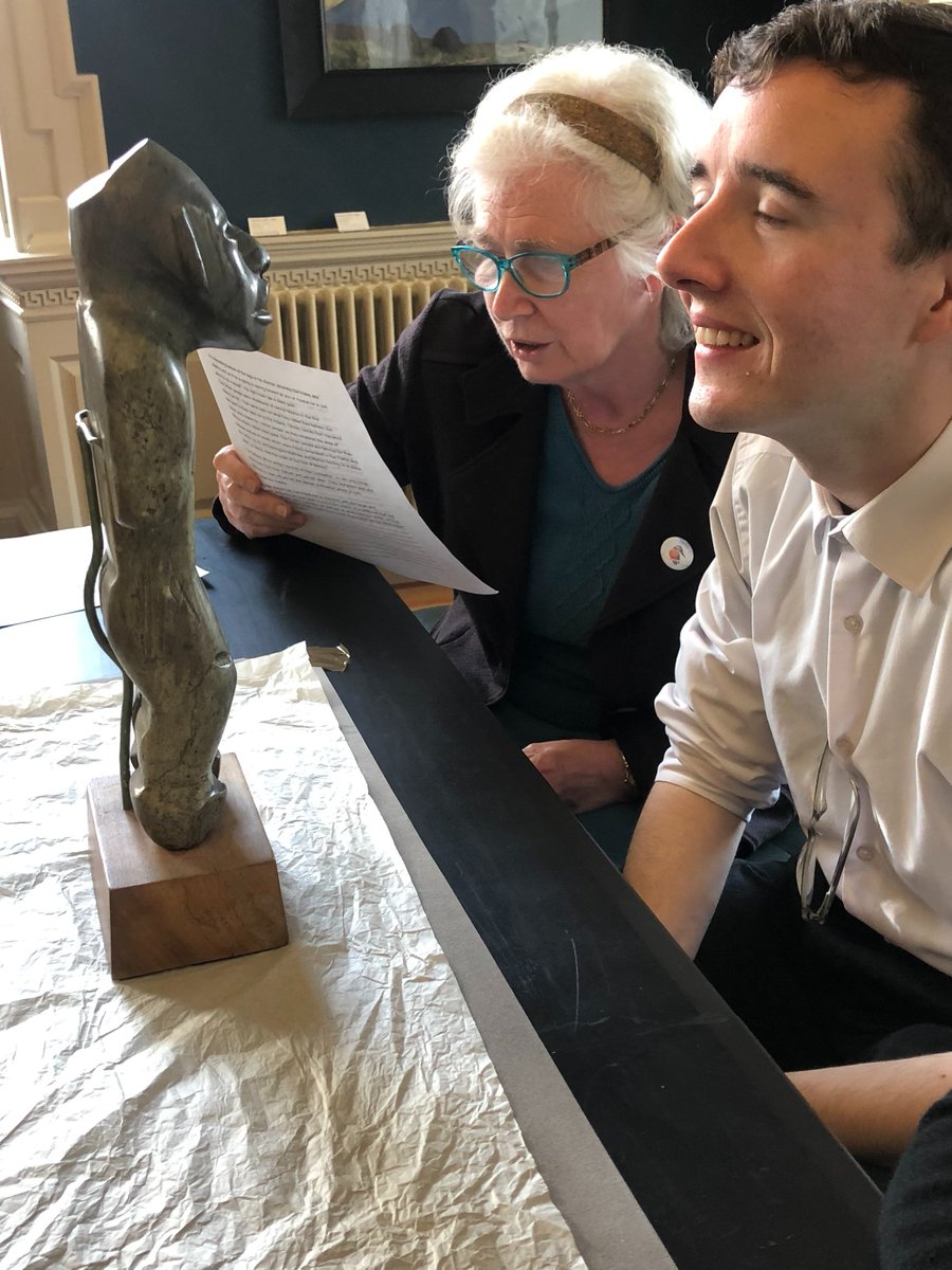 We are delighted to collaborate with a group of people with visual impairment to produce a new Museum in a Box. We've been using audio describing and touch interpretation to enable them to experience Collection objects and soon they will choose their favourite ones!
#huntmuseum