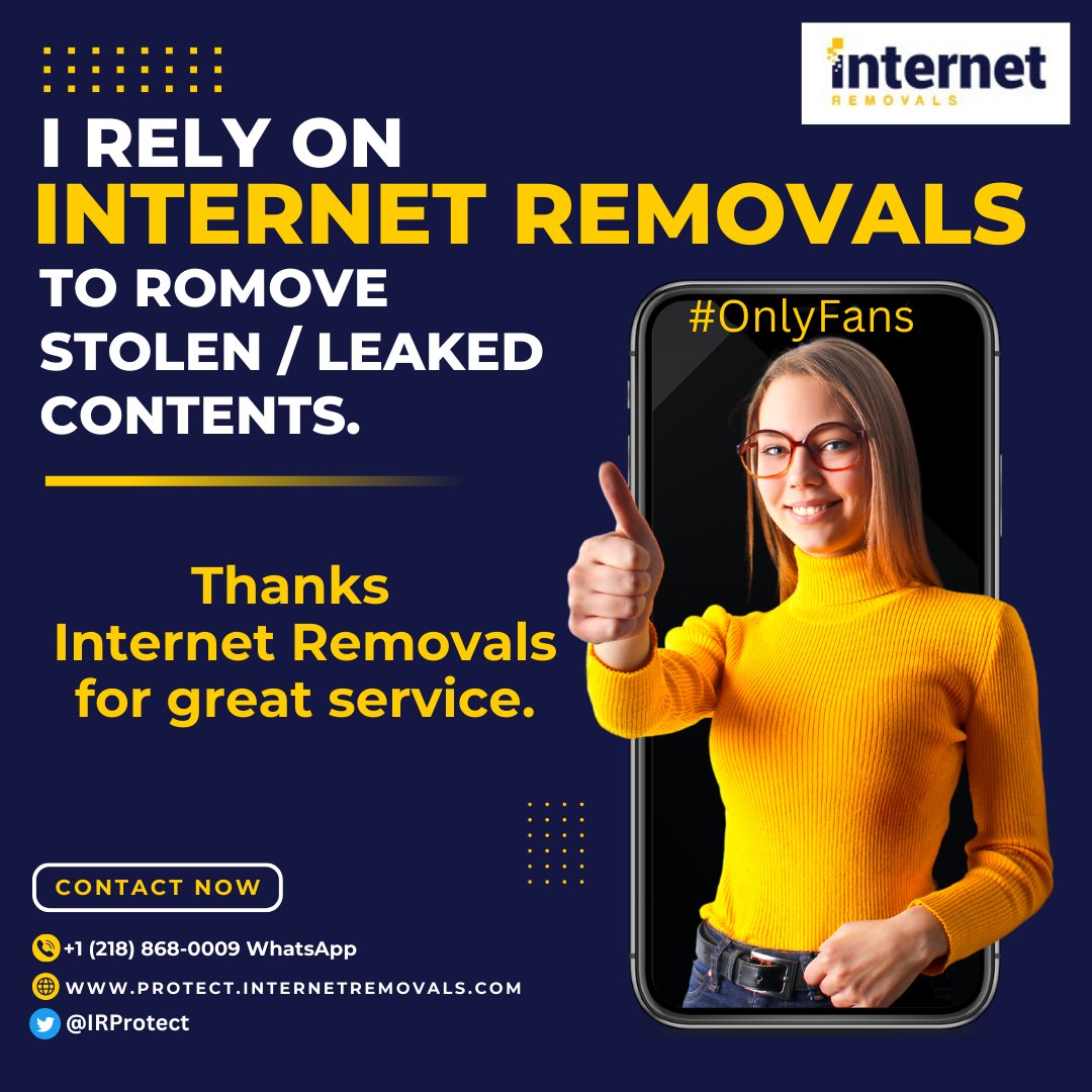 Protect by Internet Removals (@irprotect) on Twitter photo Great Service For OnlyFans Users.
Remove Your :
✅Stolen/Leaked Content
✅Copyright Infringement
✅IP Infringement .
👉Follow <a href="/IRProtect/">Protect by Internet Removals</a>
👉Contact: protect.internetremovals.com
#onlyfans #Patreon #horny #onlyfansdady #onlyfansgirl #contentcreator #onlyfanslatinas #gay #removal Great Service For OnlyFans Users.
Remove Your :
✅Stolen/Leaked Content
✅Copyright Infringement
✅IP Infringement .
👉Follow <a href="/IRProtect/">Protect by Internet Removals</a>
👉Contact: protect.internetremovals.com
#onlyfans #Patreon #horny #onlyfansdady #onlyfansgirl #contentcreator #onlyfanslatinas #gay #removal