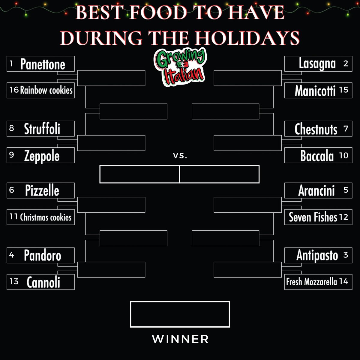 The seeding for the Best Holiday Food been set! VOTE which food makes it to the next round here 👉 instagram.com/stories/growin…