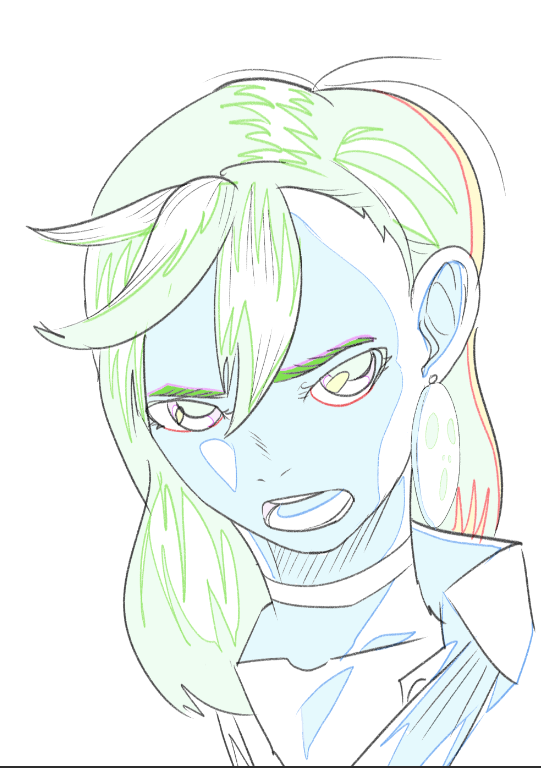 YGKrow's tweet image. Holy smokes, Momo from #Dandadan Is actually really hard to draw, lol. I'll keep practicing, simplifying, and adding before I give her some gestures. 
#Animation #genga