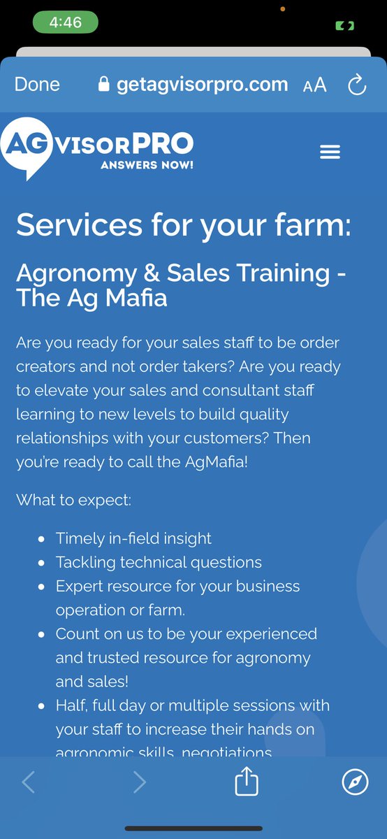 Check out @AGvisorPRO - that app has a way to find the ag expert you’re looking for!