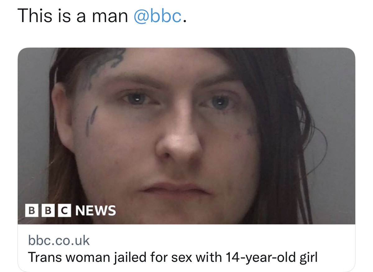 leilaltka22's tweet photo. @nelsonlflores Women don’t have penises and rape 14 year olds. Just stop the BS. https://t.co/hRcanNsUFR