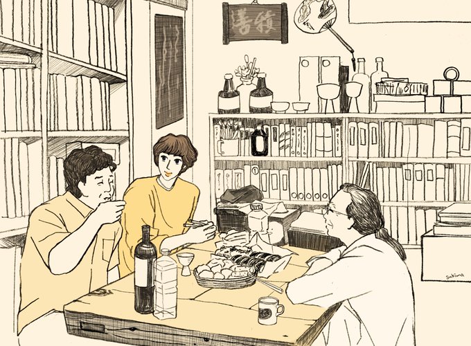 #今月描いた絵を晒そう 
ひたすらお酒と運動会の11月でした🍶🏃‍♂️ 