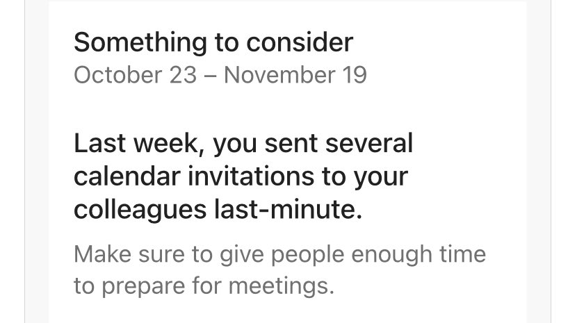 I got told off my #microsoft viva 😂