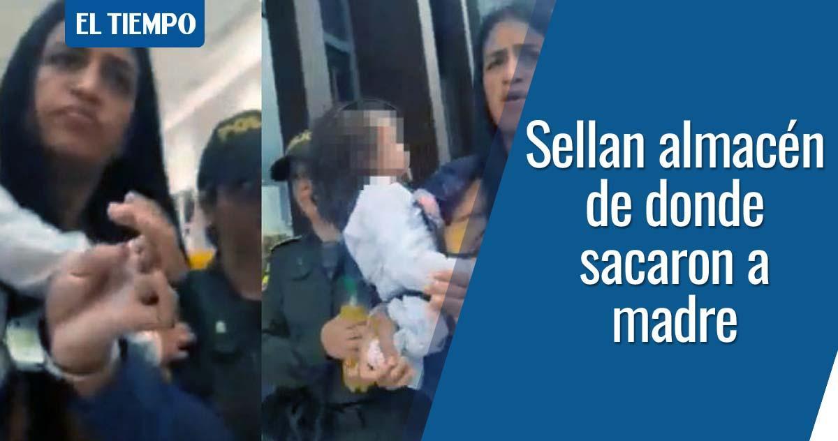 🚨 Mintrabajo selló el almacén donde esposaron a madre que reclamaba su liquidación. Acá todos los detalles ► eltiempo.com/colombia/otras…