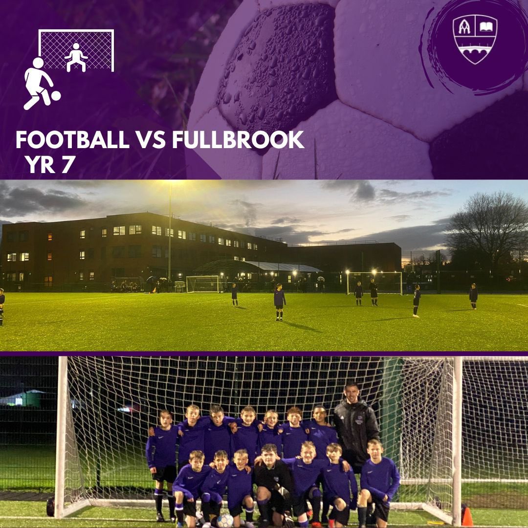 Another fantastic win for CHS’ year 7 Football ⚽️ team yesterday evening.   We were 7-1 winners 💪🏻 against Fullbrook in a league fixture. We look forward to a big cup match this Friday - away at Wimbledon College. Let’s go!!!💜