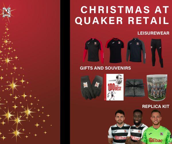 Darlington FC on Twitter "🎅Looking for Xmas gift ideas? Quaker Retail