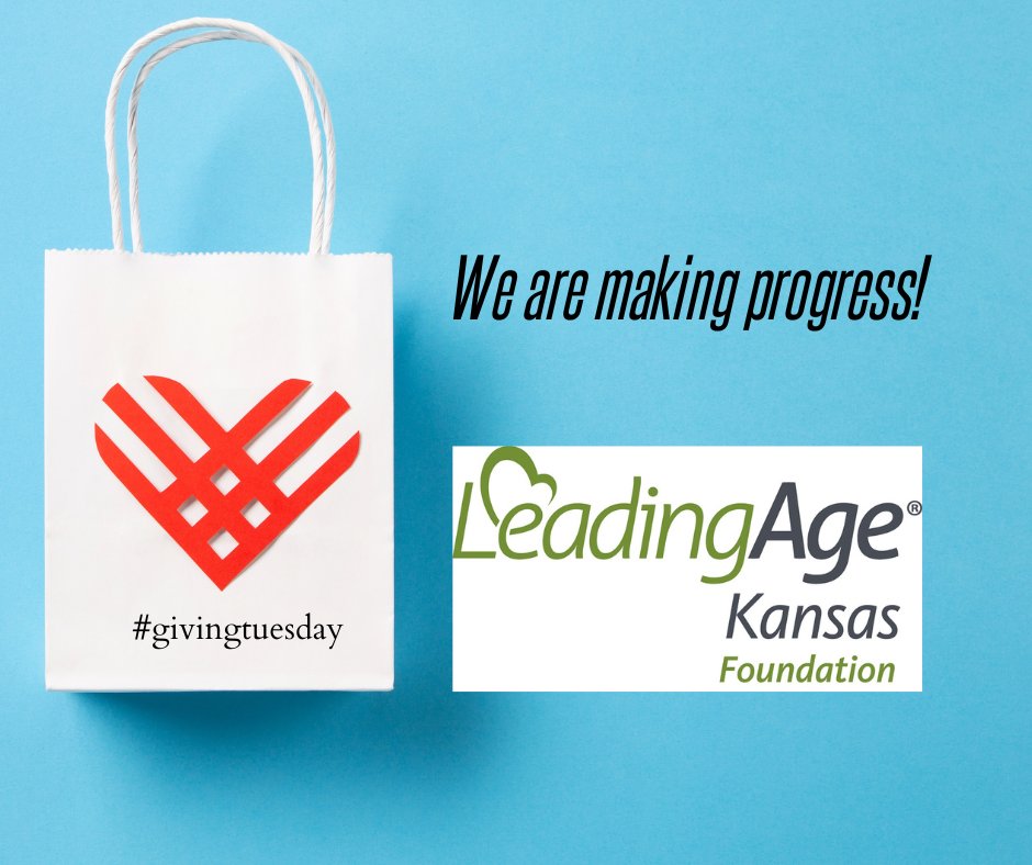 leadingageks's tweet photo. We are making progress! We have raised $1,375 toward our goal this #GivingTuesday. We still have $4,625 to go. Can you help us close the gap? #GivingTuesday #scholarshipsforcaregivers https://t.co/RFjUJ7LUz5 https://t.co/MZesPk2SEV