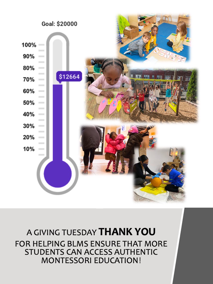 blmontessori's tweet photo. Whether you contribute a little or a lot, your #GivingTuesday donations mean more children can access authentic Montessori education. Please consider making a gift to BLMS today &amp; thank you! https://t.co/SGzARDs1jm #montessori #givingtuesday2022 #access https://t.co/9XER3lfD2N