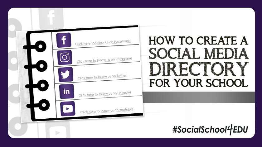 andreagribble's tweet photo. Does keeping track of the various social media accounts that are connected to your school sometimes feel like you are herding cats?

Let's walk through a process to get them under control!

https://t.co/wtyY1IxGNh

#schoolpr #socialmediadirectory #edtech #12education #k12 https://t.co/L7XR2UQ38f