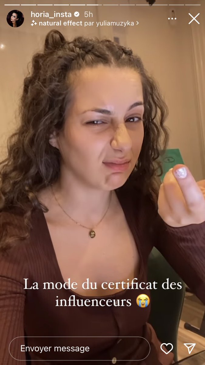 queenhoria1's tweet photo. Screen mémorable de la story de @Horia https://t.co/l6SFSWOmNv