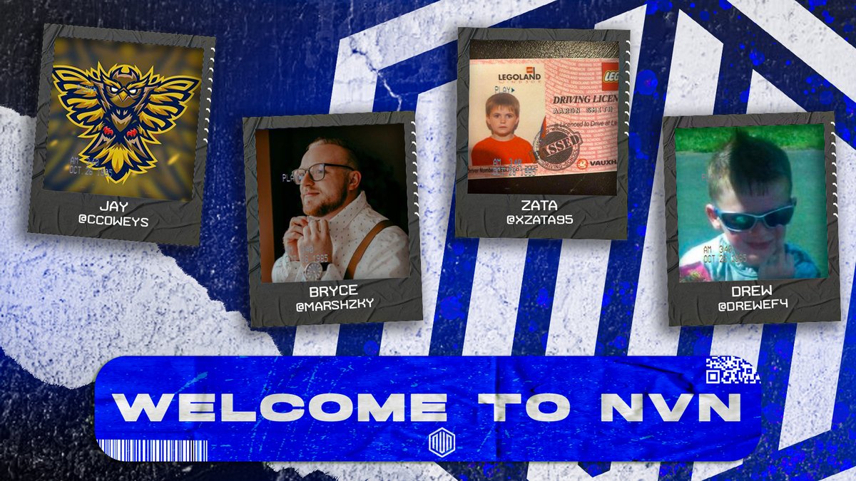 TeamNeverNoble's tweet photo. Welcoming 4 amazing new people to the nVn fam! Show them some love!! #nVn 

@CCoweys 
@Marshzky 
@xZata95
@DrewEF4 https://t.co/hYbPEkwbEH