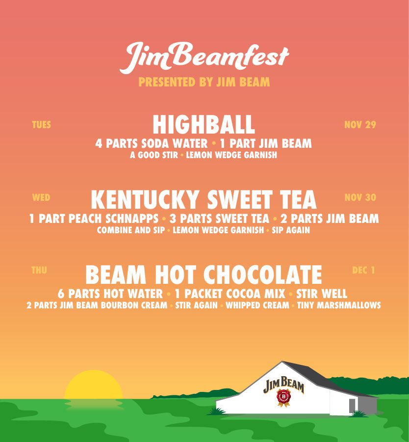 Now this is a festival we can get behind. Who are you adding to your lineup? jimbeam.com/en/cocktails/