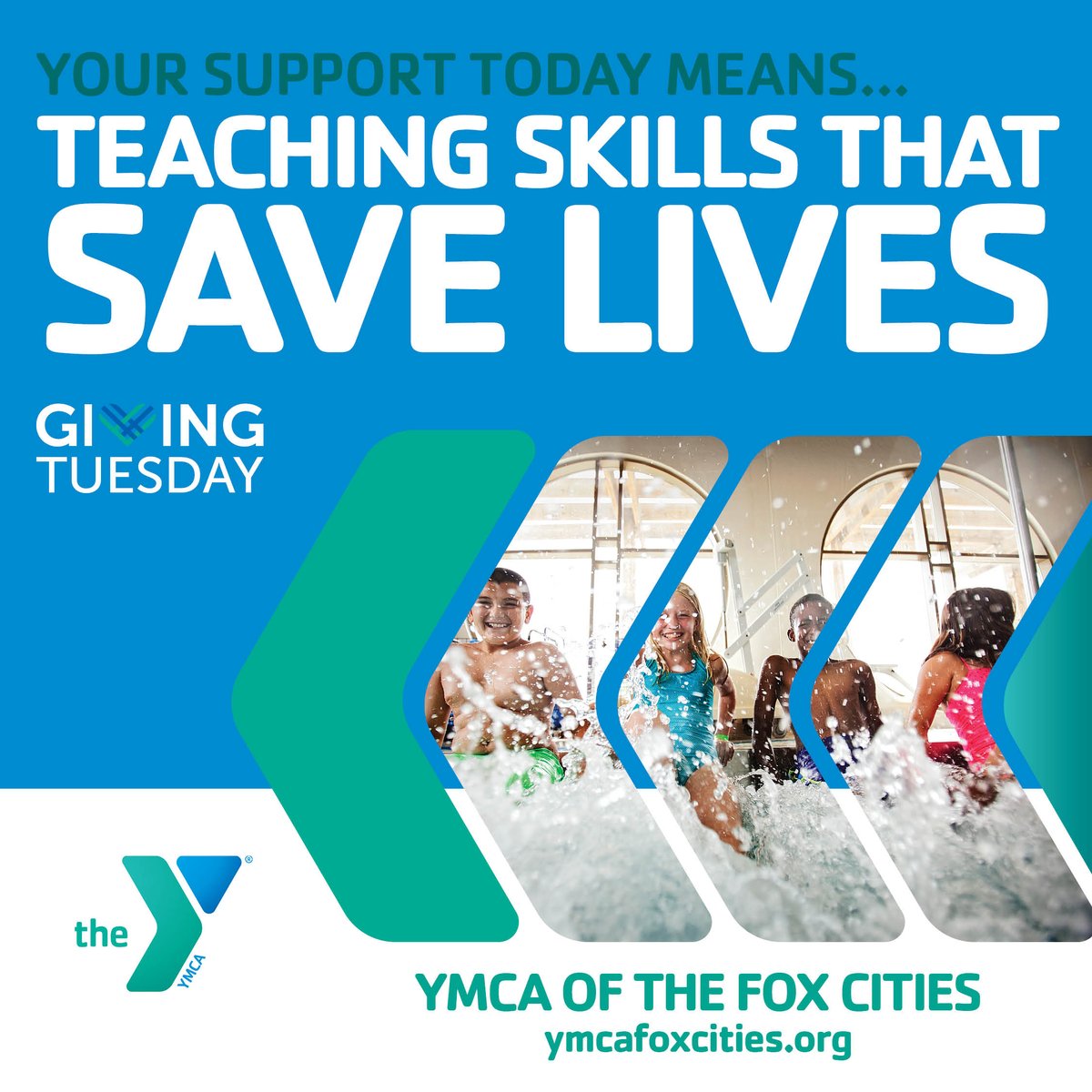 Living in the Fox Cities, we are surrounded by water! Learning to be confident and safe around water can not only save a life, but save your own. 

Support to save a life today, visit: bit.ly/3TlWvTk

#ForABetterUs #YMCA #GivingTuesday