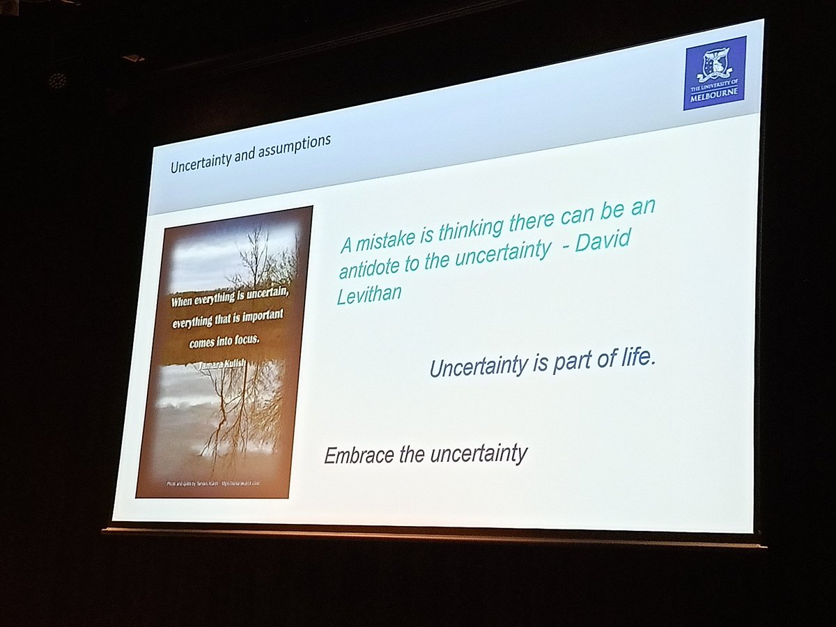 Avril Horne discussing embracing uncertainty in managing environmental flows #afss