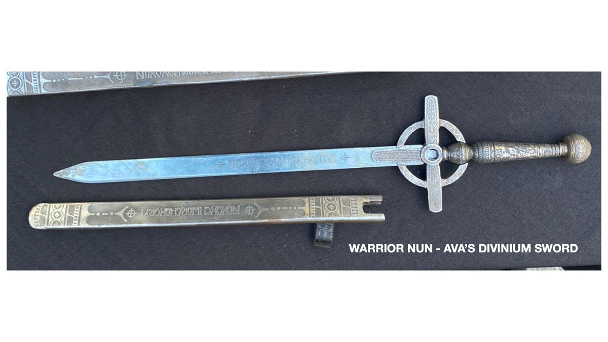 Ava’s Divinium Sword
For all the fans that asked for pictures here they are! 
#WarriorNunS2 #WarriorNun #warriornundesign